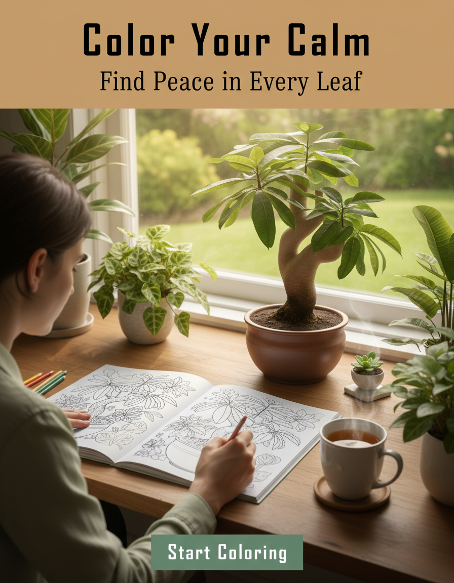 Zen Botanica: Coloring the Serenity of Nature