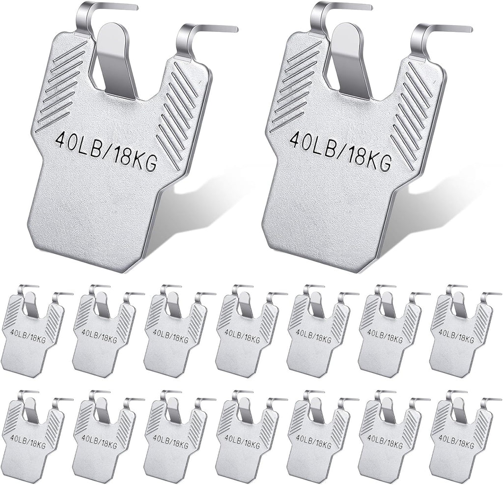 Transform Your Walls with 15 PCS Heavy-Duty 40Lb Claw Hangers - Effortless, Damage-Free Installation for Pictures, Mirrors, and Art!