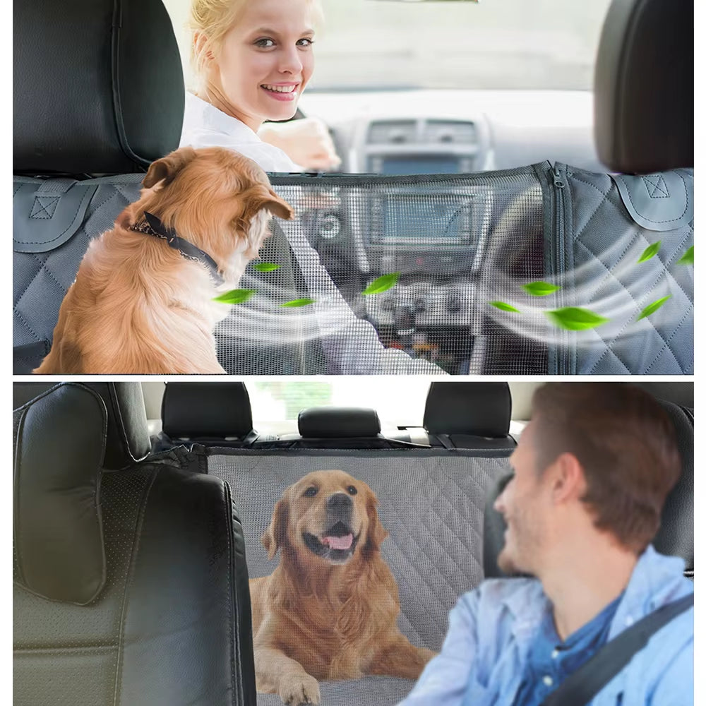 Ultimate Waterproof Dog Car Seat Cover - Safe and Comfortable Travel Hammock for Pets