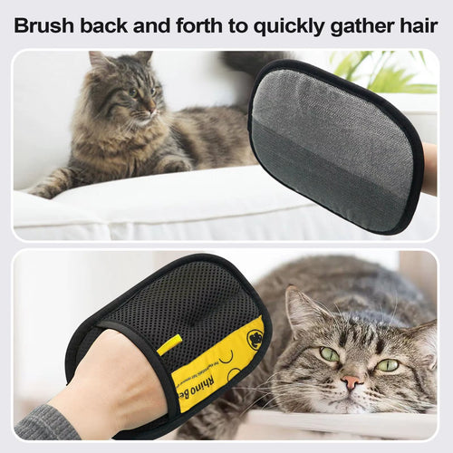 2Pcs Pet Static Electricity Hair Removal Gloves Cat Hair Removal Sticky Hair Cleaner Pets Hair Removal Gloves Cleaning Product