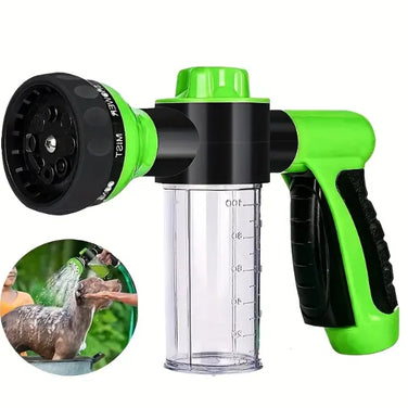 High-Pressure Pet Shower Sprayer - Dog Wash Brush & Grooming Comb