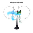 Interactive Cat Teaser Toy – Floral Sucker Wand with Bouncing Butterfly & Leaf for Active Play