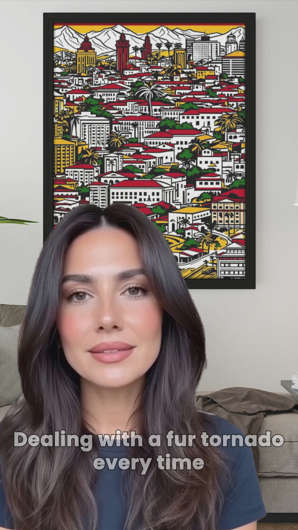 Contemporary World Cityscape Metal Poster | Print-on-Demand Wall Art