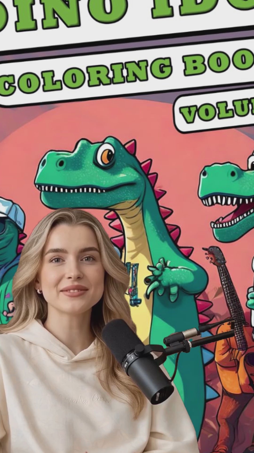 Dino Idol Coloring Book Volume 1: Unleash Your Creativity with a Roaring Talent Show of Dinosaurs!